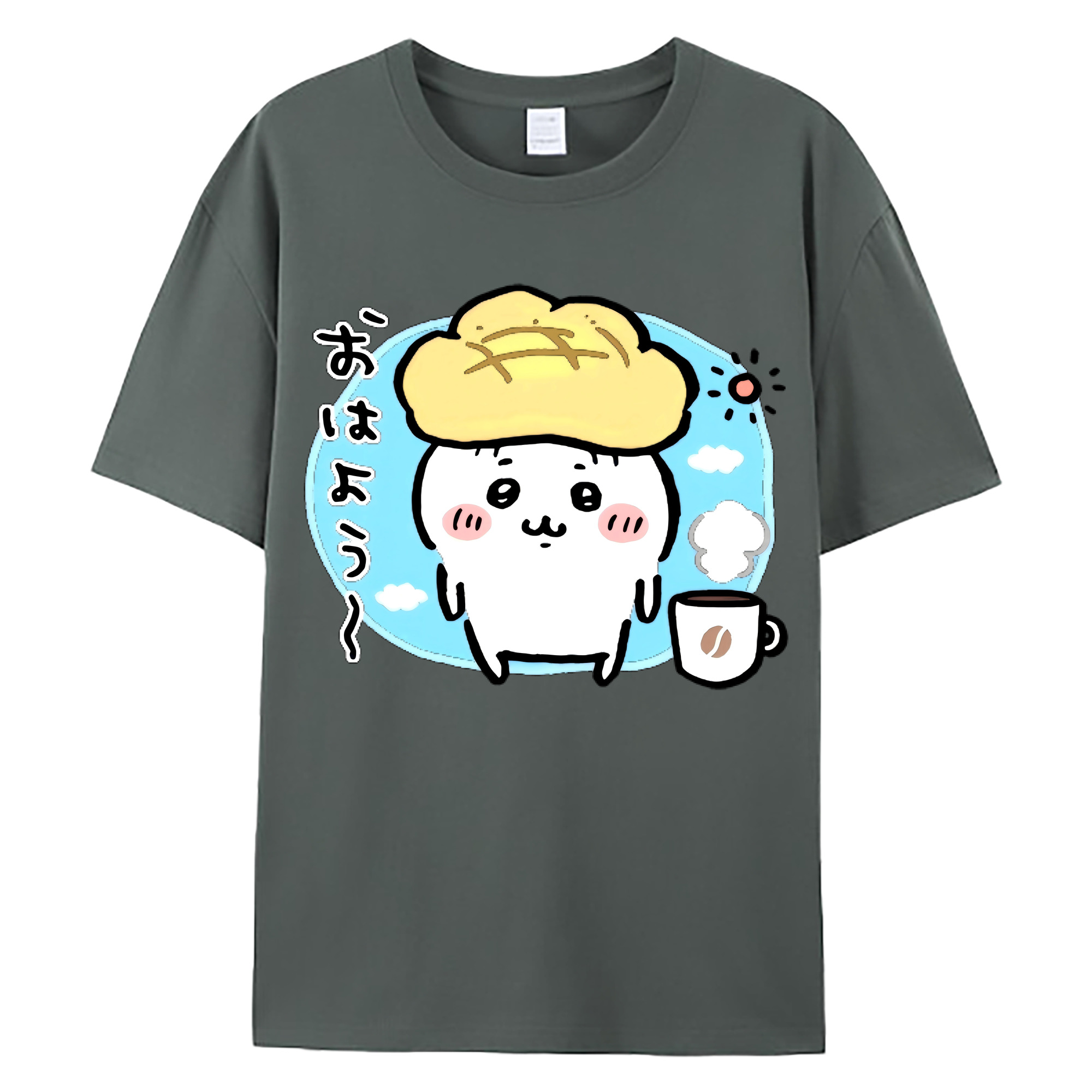 （画像用） ちいかわ ちいかわ Chii-kawa chiikawa 綿100％ メンズ半袖Tシャツ｜肌触りやわらか＆通気性